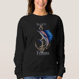 Destin Florida Swordfish Marlin Ocean Fischen Sweatshirt