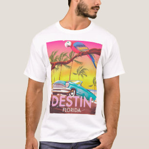 Destin Florida USA Vintage Reiseplakat. T-Shirt