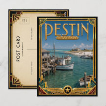 Destin Florida Vintage Art Deco Golden Age