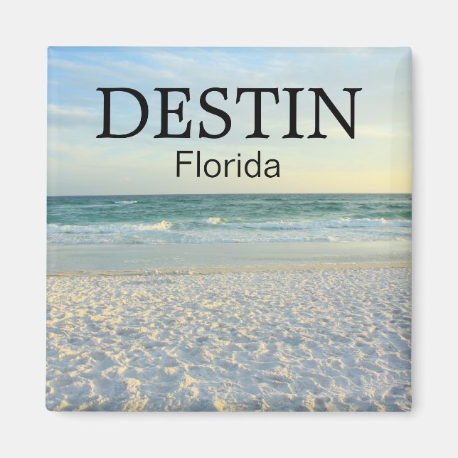 Destin Florida Zucker und Sonnenuntergangsmagnet Magnet (Vorne)