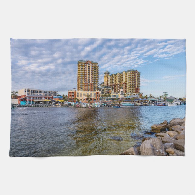 Destin Harbour Boardwalk Küchentuch (Horizontal)