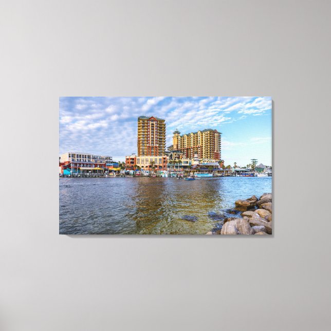 Destin Harbour Boardwalk Leinwand (Vorderseite)