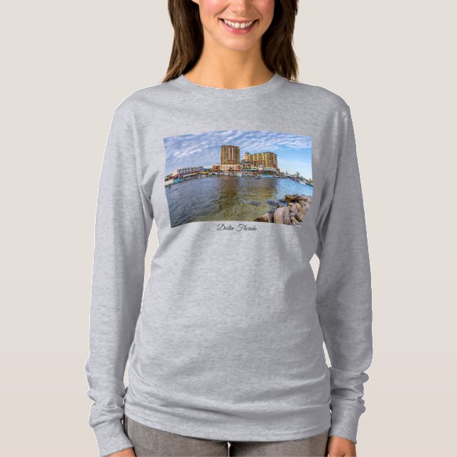 Destin Harbour Boardwalk Long Sleeve Tshirt (Vorderseite)