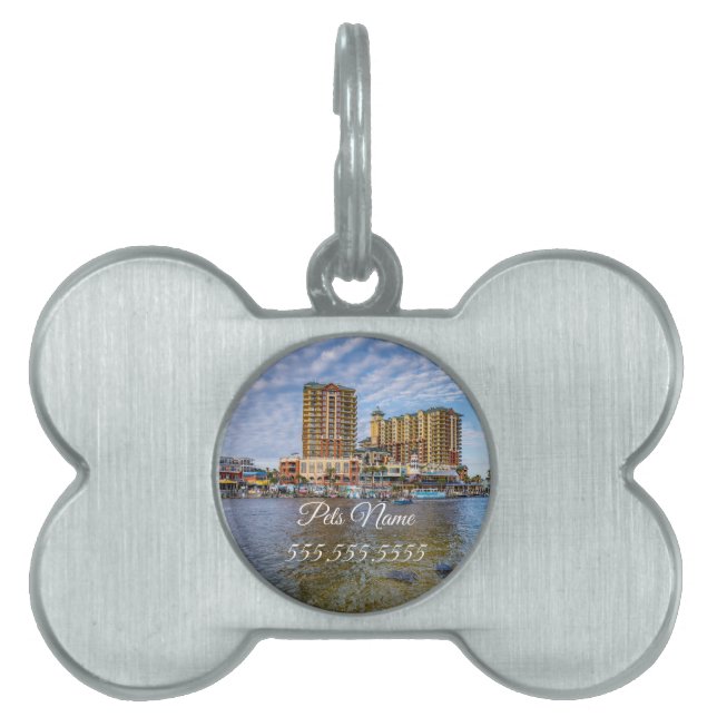 Destin Harbour Boardwalk Pet Tag Tiermarke (Vorderseite)