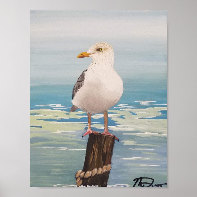 Destin Seagull Poster (Vorne)
