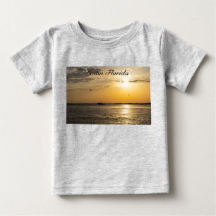 Destin-Sonnenuntergang und Hubschrauber Kleinkind Baby T-shirt