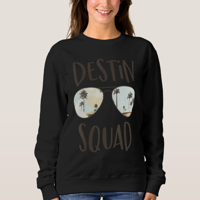 Destin Squad Florida Beach Sunset Matching Family  Sweatshirt (Vorderseite)