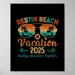 Destin Strand Florida Urlaub 2025 Freunde Familie Poster