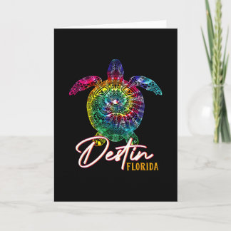 Destin Tie Dye Meeresschildkröte Florida passende  Karte