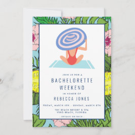 Destination Bachelorette Beach Weekend Trip Einladung
