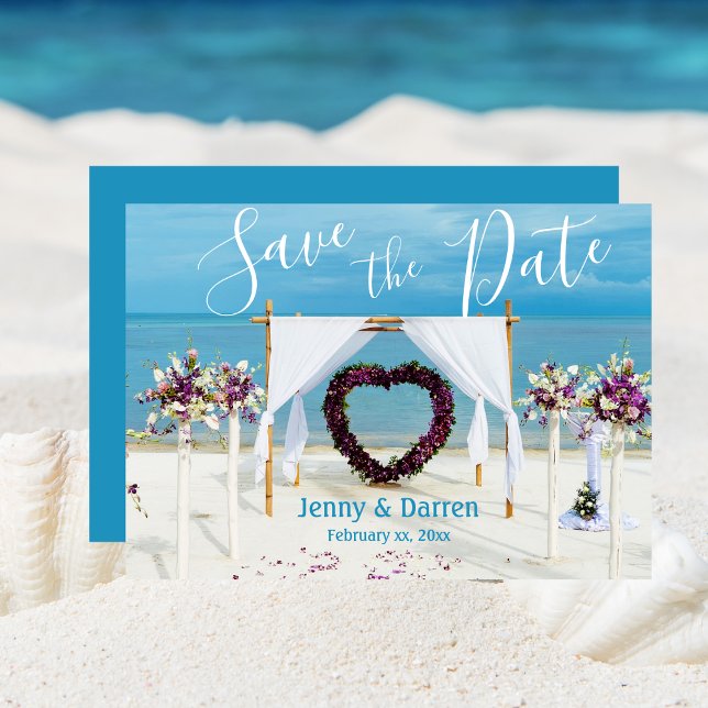 Destination Beach Wedding Save the Date (Destination Wedding Save the Date Beach)
