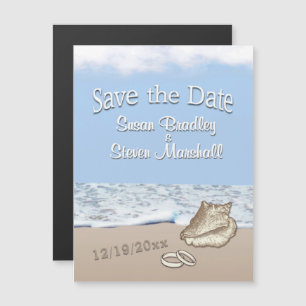 Destination Beach Wedding Save the Date Magneteinladung