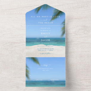 Destination Beach Wedding UAWG All In One Einladung