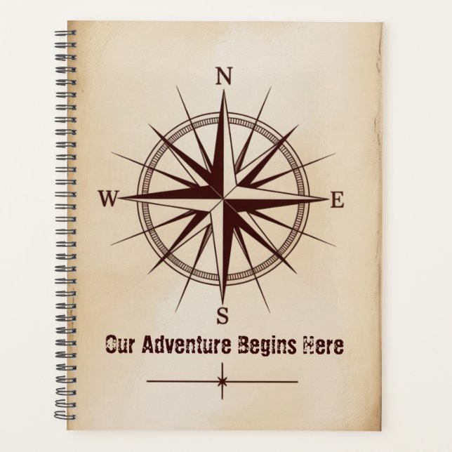 Destination Coordinates Compass | Travel Wedding Planer (Vorderseite)