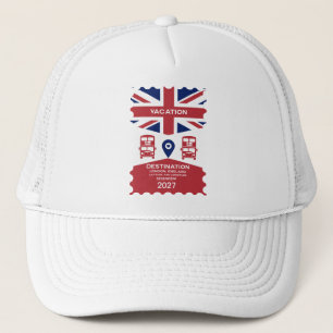 Destination London UK Vacation Truckerkappe