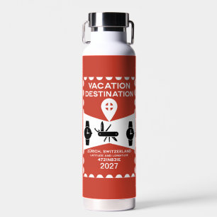Destination Schweiz Urlaub Geschenk Trinkflasche
