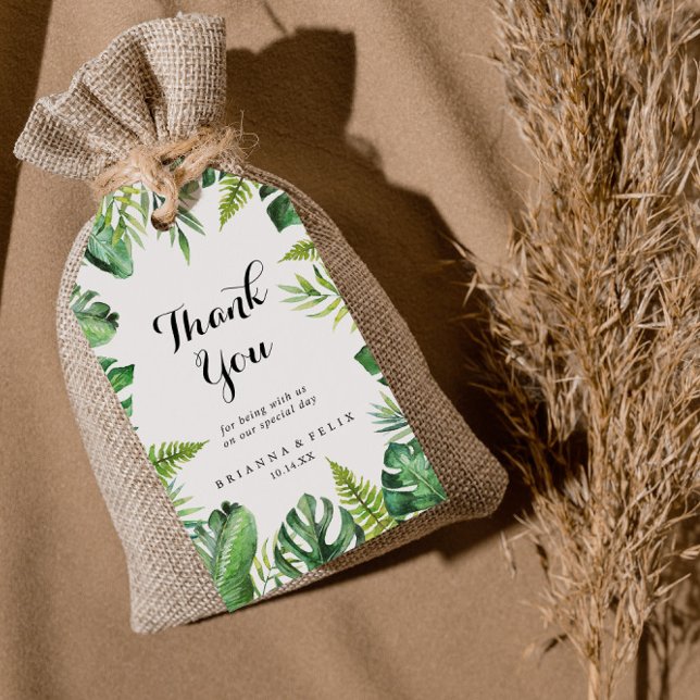 Destination Tropical Greenerenerity Wedding Vielen Geschenkanhänger (Von Creator hochgeladen)