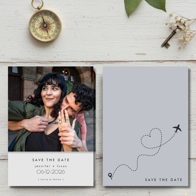 Destination Wedding Photo Save the Date (Destination Wedding Photo Save the Date)