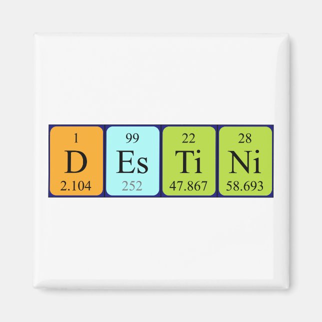 Destini Periodenmagnet-Magnet Magnet (Vorne)