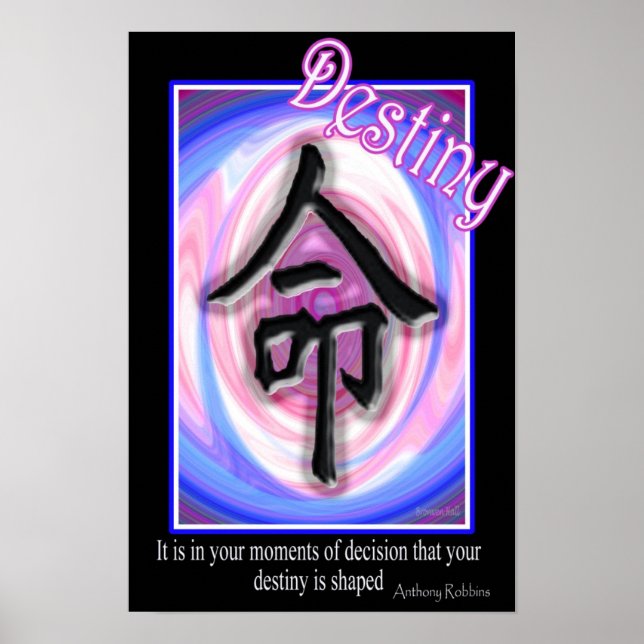 Destiny - Chinesisches Symbol Poster (Vorne)
