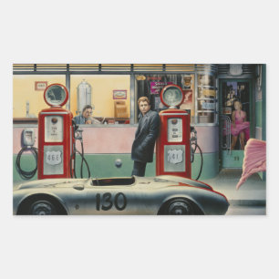 Destiny Highway Rechteckiger Aufkleber