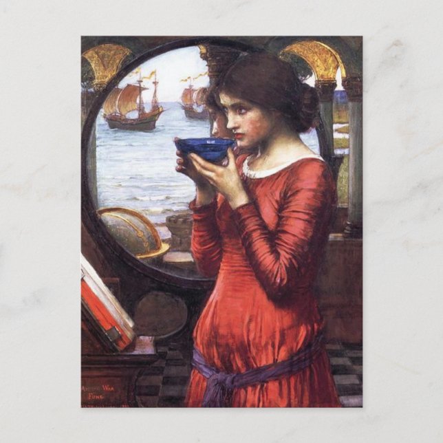 DESTINY JOHN WATERHOUSE HÜBSCH LADY ART POSTCARD POSTKARTE (Vorderseite)
