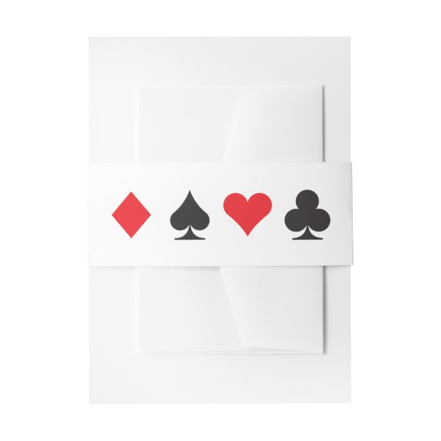 Destiny Las Vegas Wedding Einladung Bellyband Einladungsbanderole (Vorderseite Beispiel)