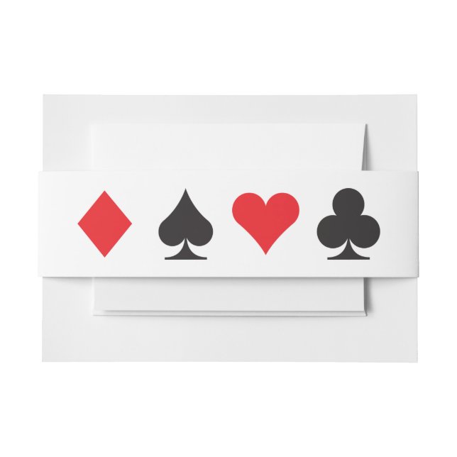 Destiny Las Vegas Wedding Einladung Bellyband Einladungsbanderole (Vorderseite Beispiel)