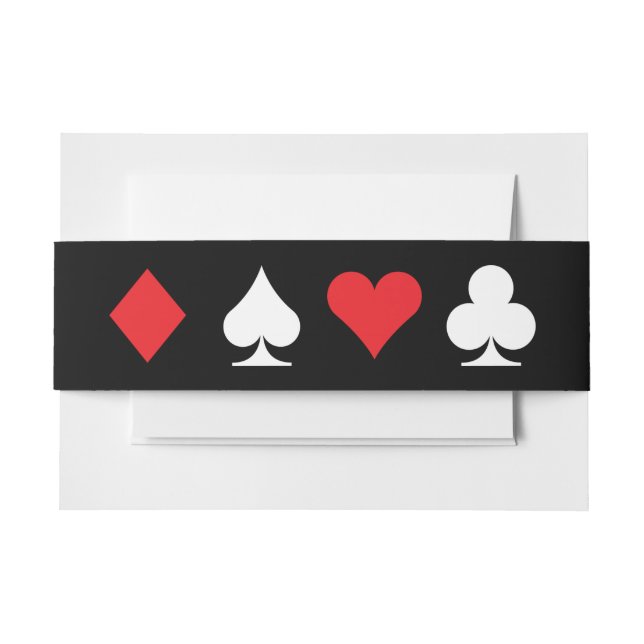 Destiny Las Vegas Wedding Einladung Bellyband Einladungsbanderole (Vorderseite Beispiel)