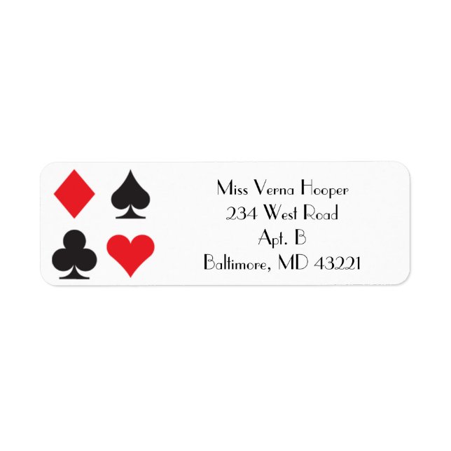 Destiny Las Vegas Wedding Invitation Label (Vorne)