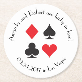 Destiny Las Vegas Wedding Paper Drink Untersetzer