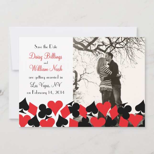 Destiny Las Vegas Wedding Save the Date Card (Vorderseite)