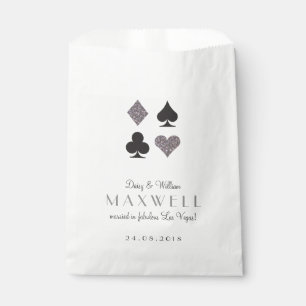 Destiny Las Vegas Wedding Silver Glitzer Fvor Bag Geschenktütchen