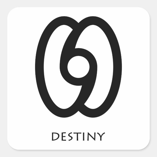 Destiny ( Nkrabea ) Adinkra Symbol Sticker (Vorderseite)