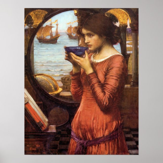 Destiny Pre-Raphaelite Poster von John Waterhouse (Vorne)