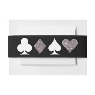 Destiny Vegas Invite Imitats Silver Glitzer Bellyb Einladungsbanderole