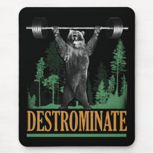 Destrominieren - Bären - Funny Workout Inspiration Mousepad