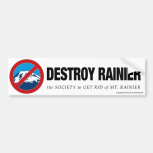 Destroy Rainier Autoaufkleber