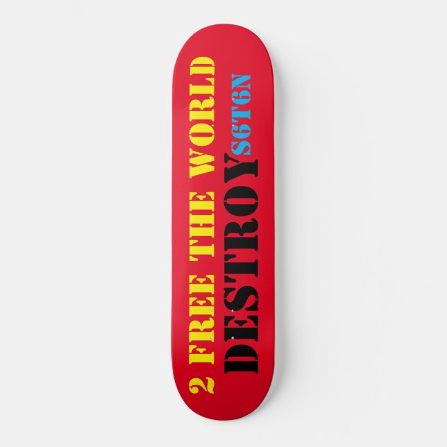 DESTROY SATAN Skateboard (Vorderseite)