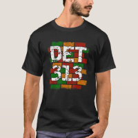DET 313 Detroit Area Code Graffiti