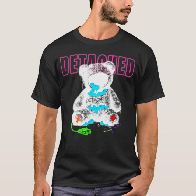 Detachment Dark Teddy Bear Graphic Tee (Vorderseite)