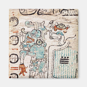 Detail aus einem Maya-Codex Magnet