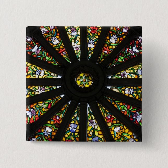 Detail aus verkettetem Glas Button (Vorderseite)