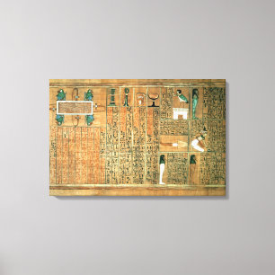 Detail, das das gestorbene und sein Ba darstellt Leinwanddruck