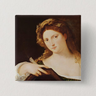 Detail der Allegorie der Eitelkeit Button