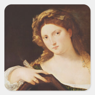 Detail der Anschuldigung der Vanity Quadratischer Aufkleber