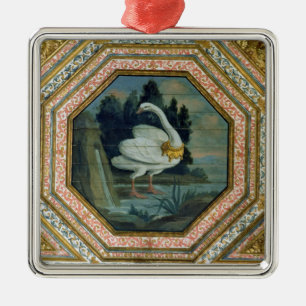 Detail der Deckendekoration im Salon Ornament Aus Metall