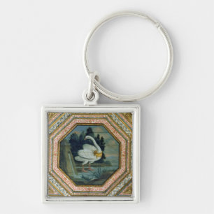 Detail der Deckendekoration im Salon Schlüsselanhänger