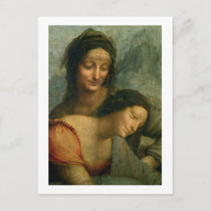 Detail der Jungfrau und St. Anne aus der Jungfrau Postkarte