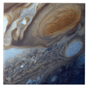 Detail der Jupiter-Atmosphären-großen roten Stelle Fliese